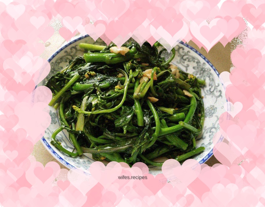 Stir-fried rapeseed flowers