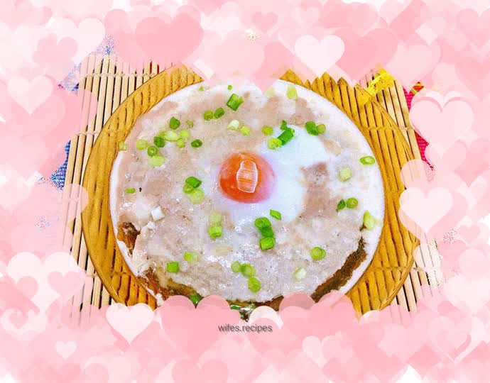 Steamed Salted Egg with Soda Pork