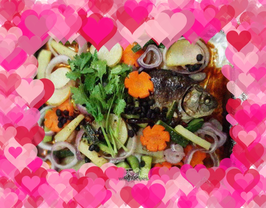 Oven version of grilled fish with black bean sauce