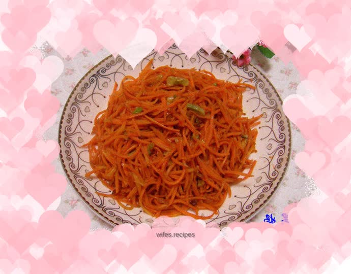Vegetarian fried carrots