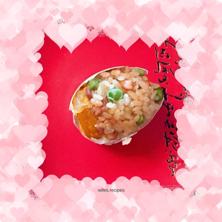 Glutinous rice and duck eggs