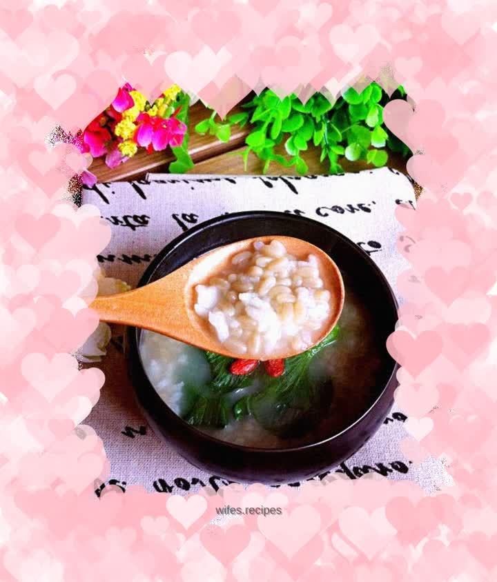 Rock Rice Chicken Sauce Vegetable Porridge