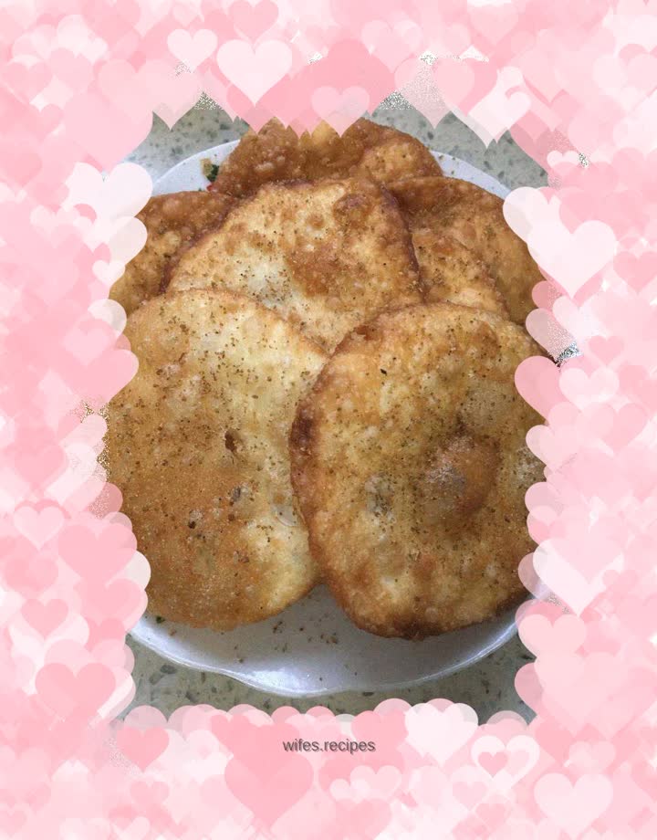 Crispy fried dumpling wrappers