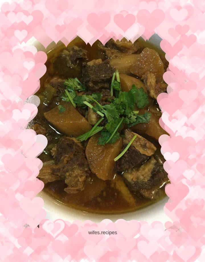Beef Brisket Stewed with Radish