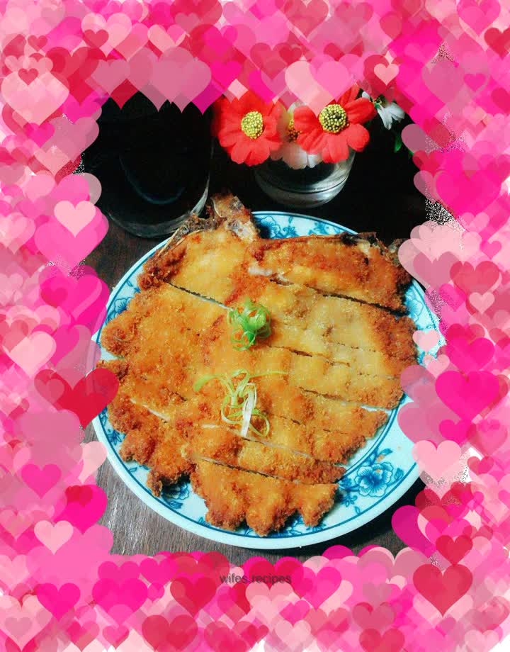 Crispy fried pork chop
