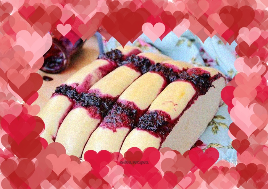 Blueberry jam dumplings