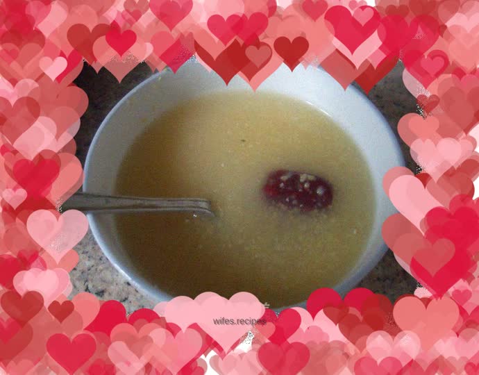 Corn stubble porridge