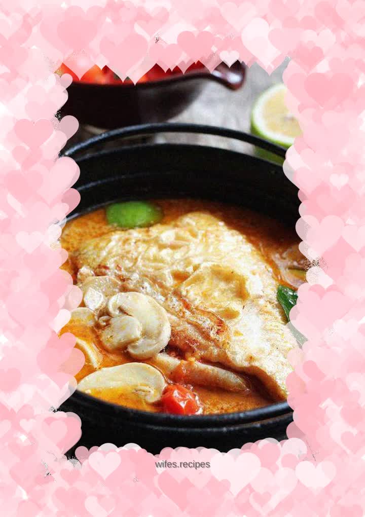 Hot and sour appetizer---Tom Yum Gong marinated fish belly