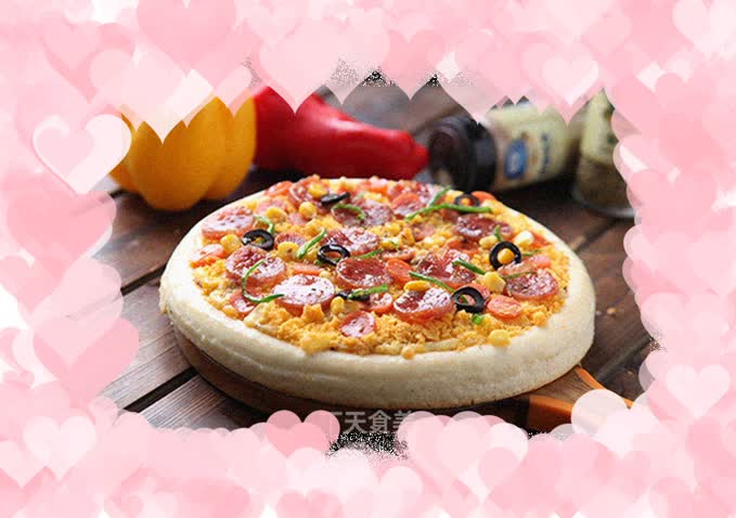 Egg yolk pizza that you never get tired of eating