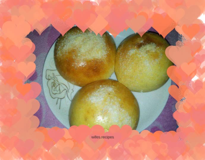 Coconut Walnut Red Bean Sweet Bread