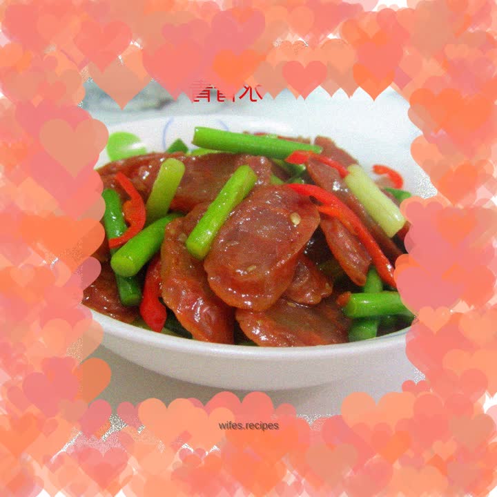 Dry roasted garlic sausage
