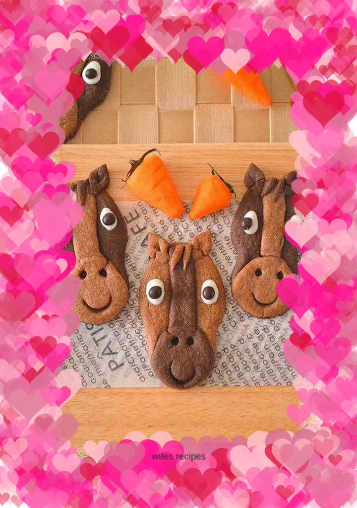 Cartoon Horse Cookies