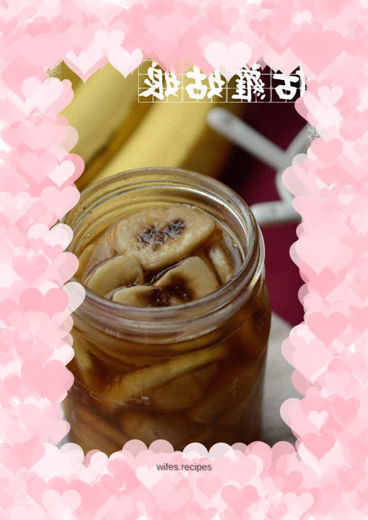 Banana soaked in vinegar