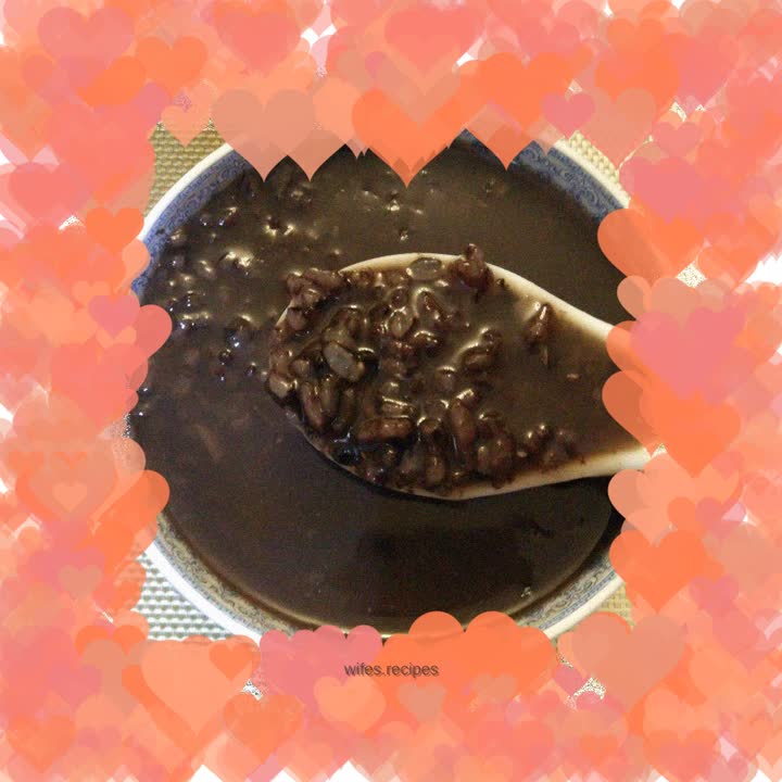 Black rice porridge