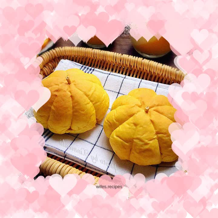 Pumpkin Bean Paste Bread