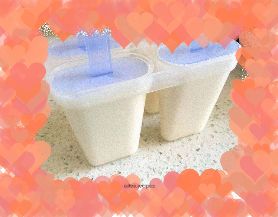 Banana milk popsicle