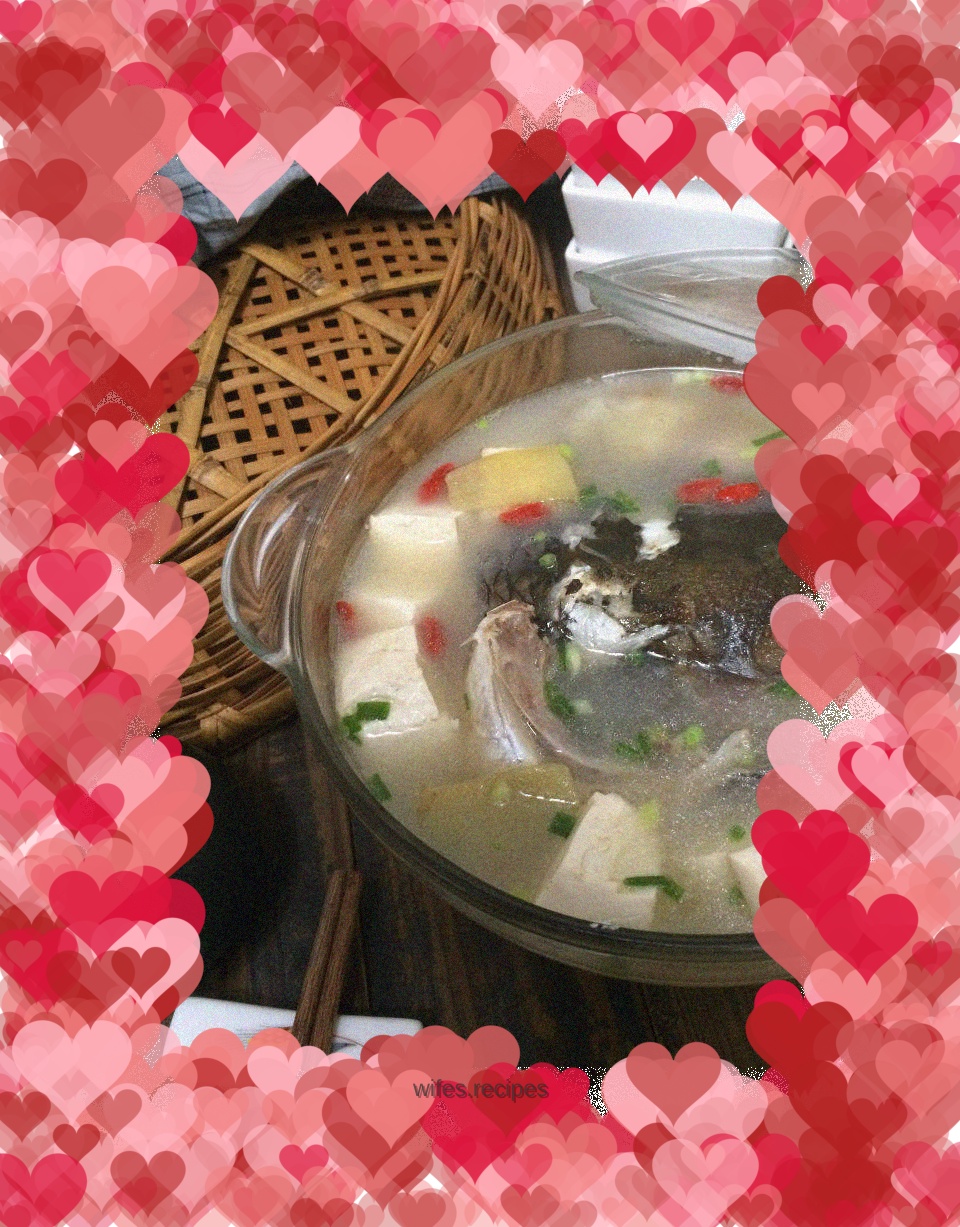 Winter Recipe【5】Fish Head and Tofu Soup