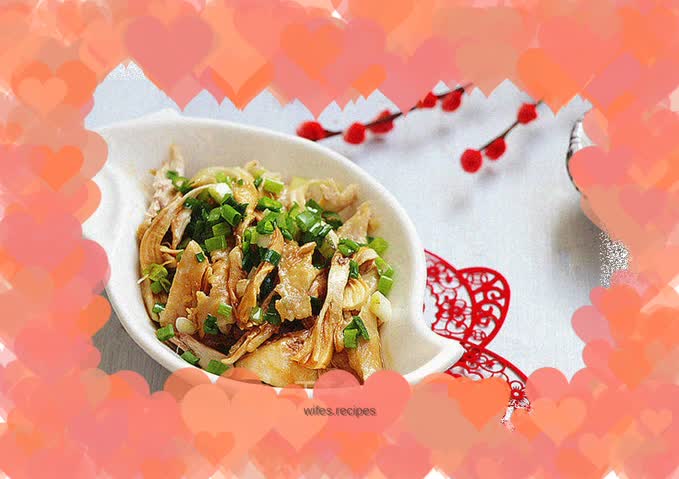 Chicken drumsticks with scallion oil