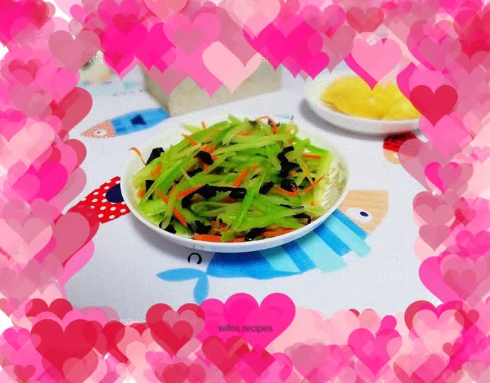 Fried vegetarian three shreds