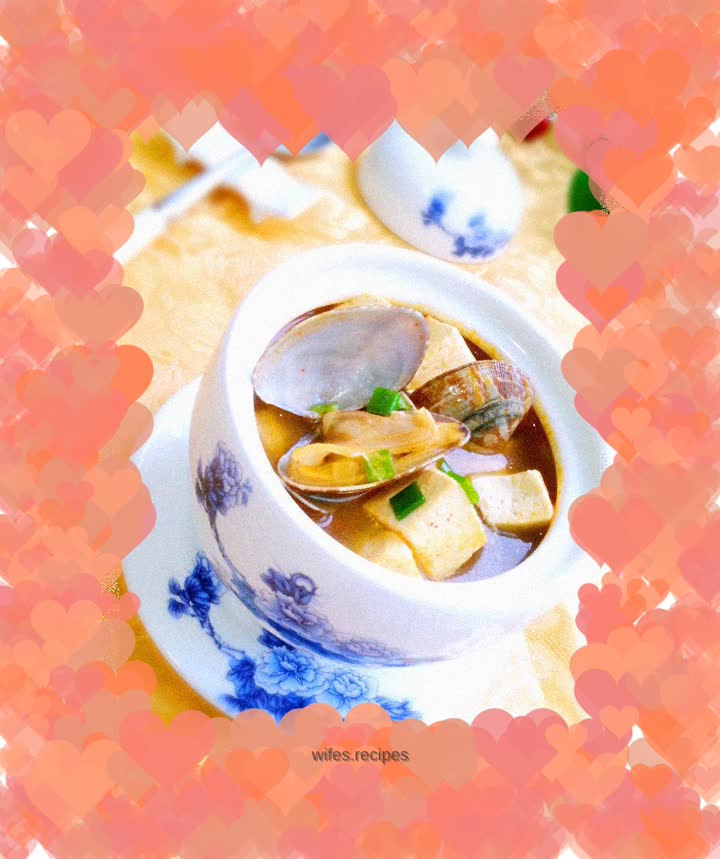 Korean clam tofu soup