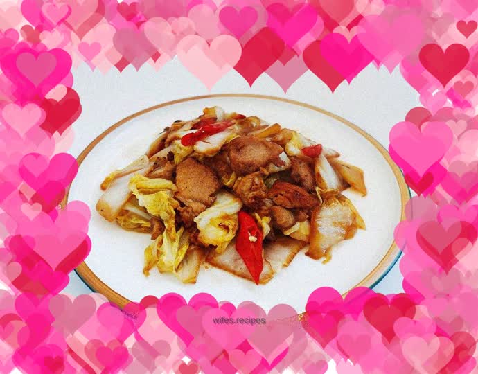"Baicai" Stir-fried pork with cabbage