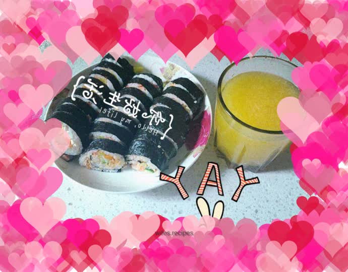 Delicious sushi rolls