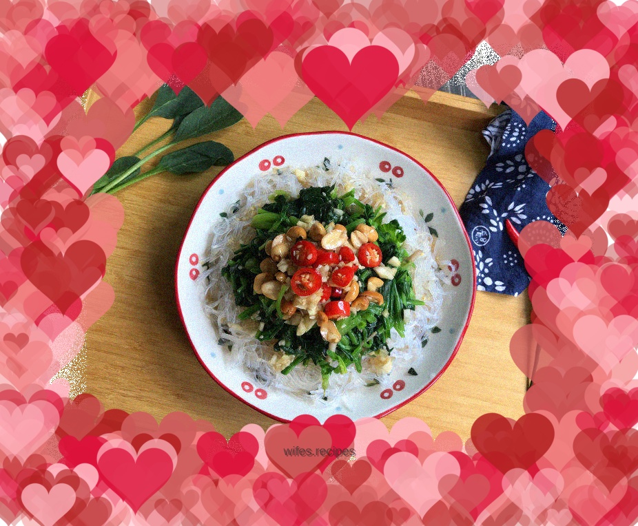 Cold Spinach Vermicelli