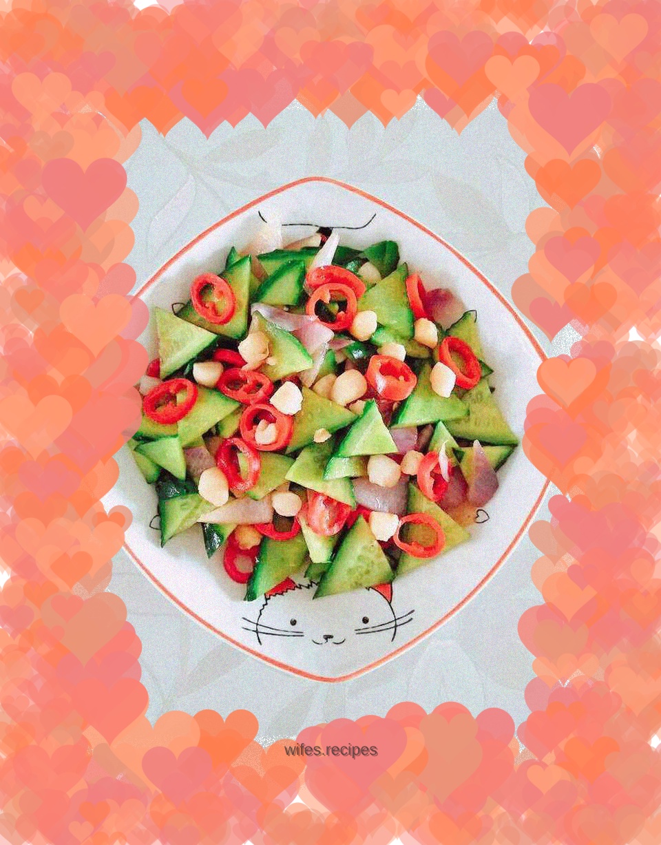 Fried Cucumber with Fresh Scallops