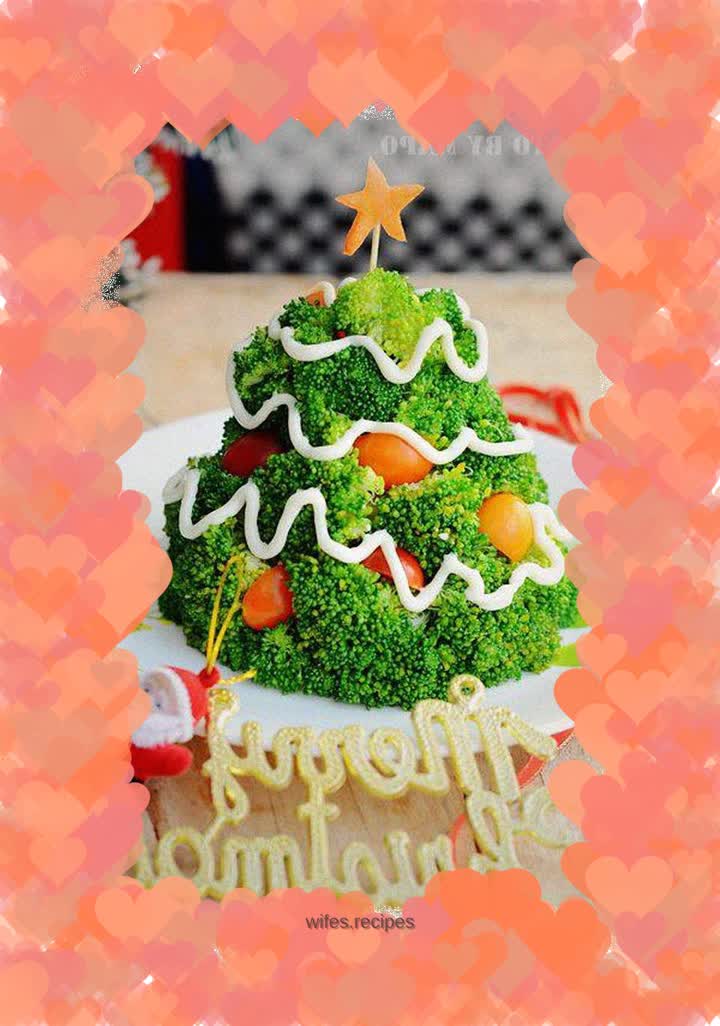 Christmas tree salad