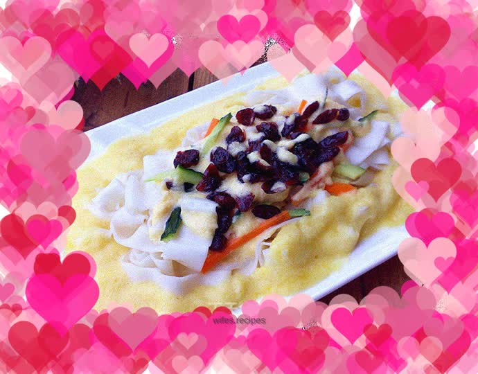 Cranberry fresh jam noodles