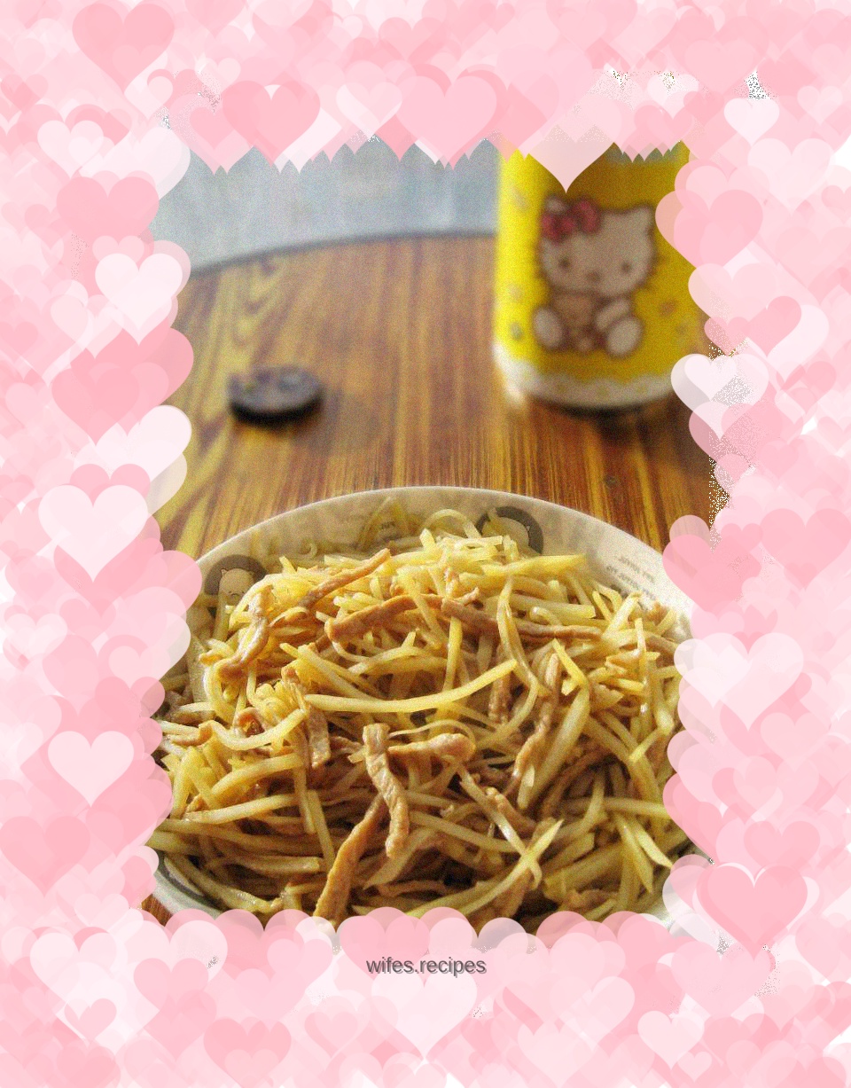 Shredded Potatoes in Oyster Sauce
