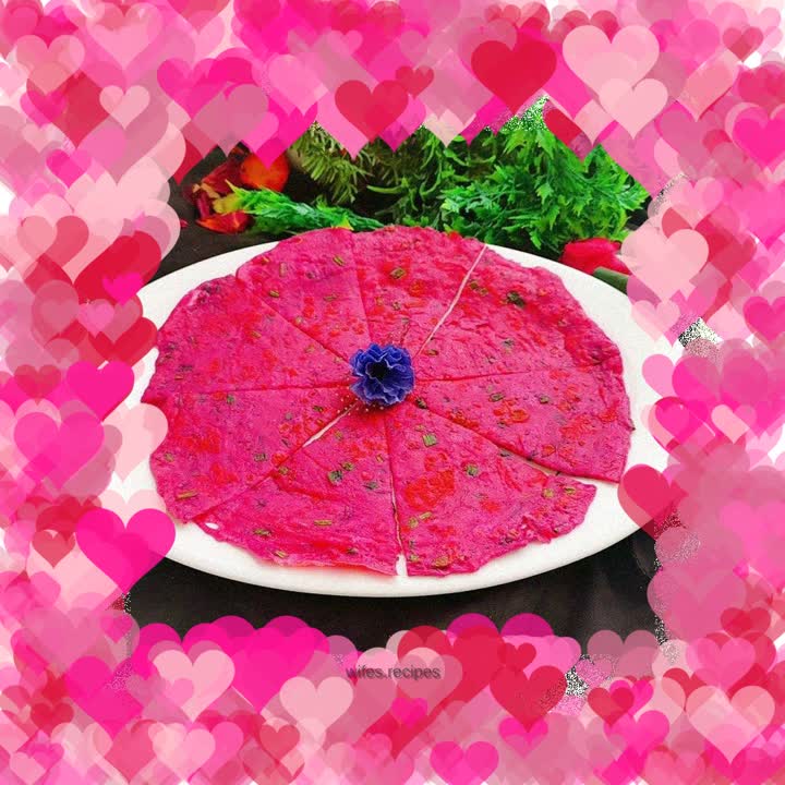 Dragon fruit pancake