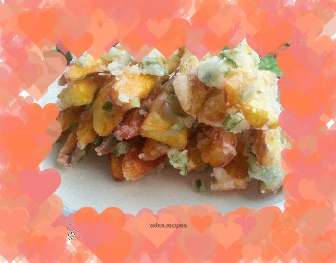 Sweet potato with orange peel