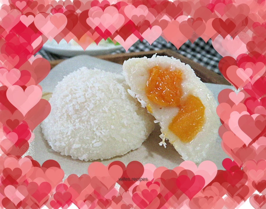 Mango glutinous rice cake