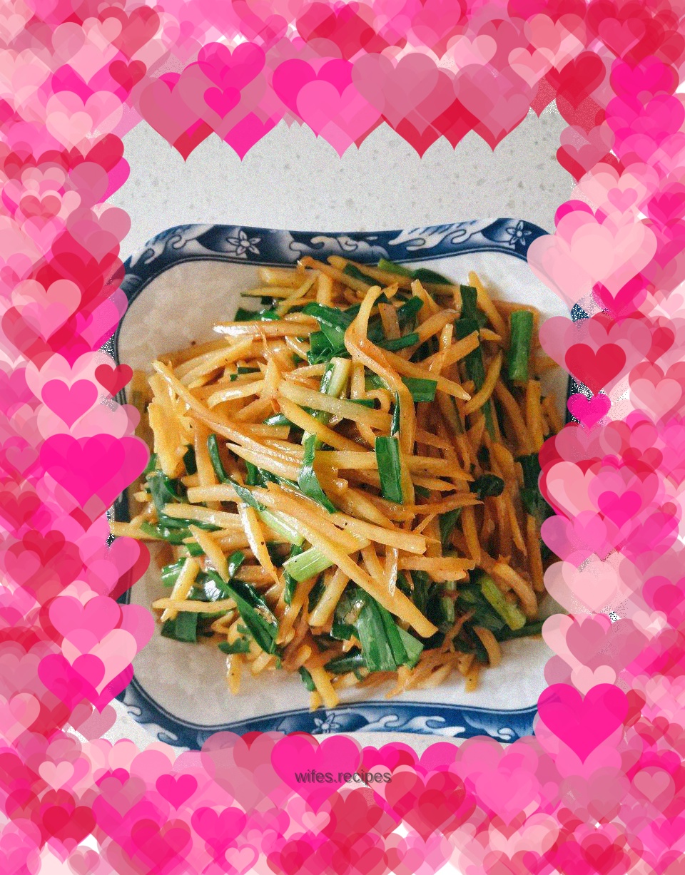 Shredded Chives and Potatoes