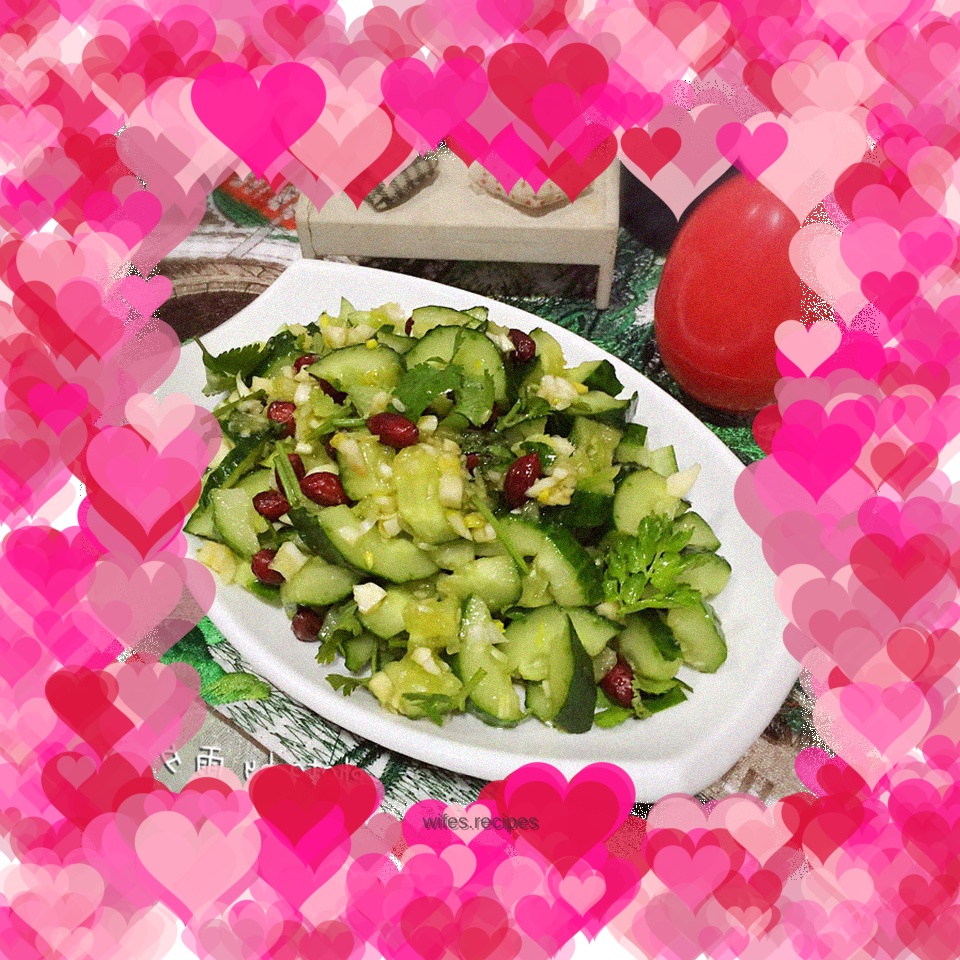 A refreshing side dish of cucumber