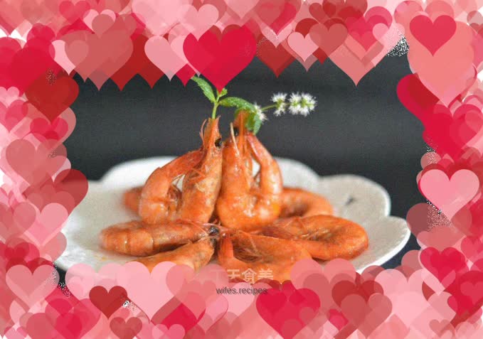 Braised prawns