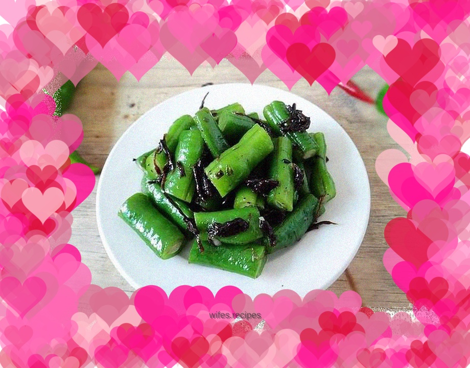 Olive greens mixed with beans