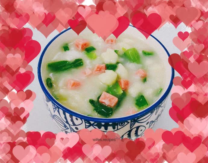 Cabbage and ham pimple soup