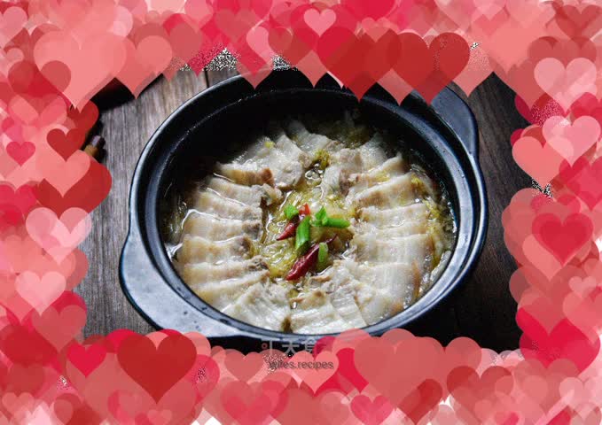 Sauerkraut with white meat