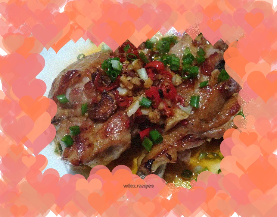 Pan-fried chicken legs