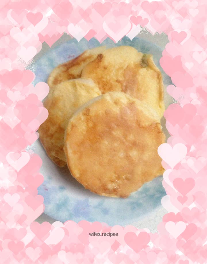 Egg steamed bun slices