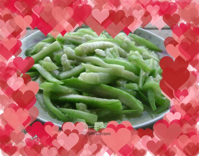 Garlic loofah shreds