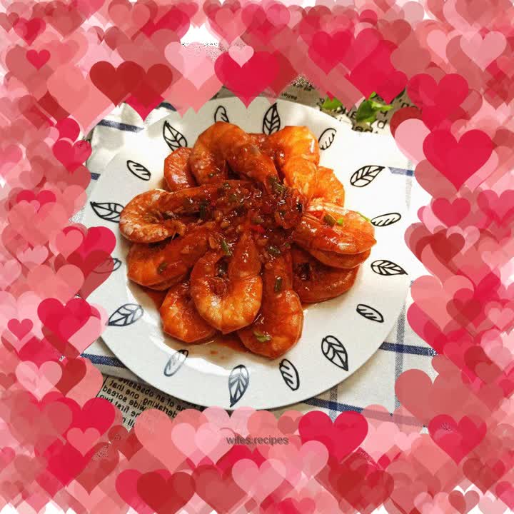 Shrimp in spicy and sour tomato sauce