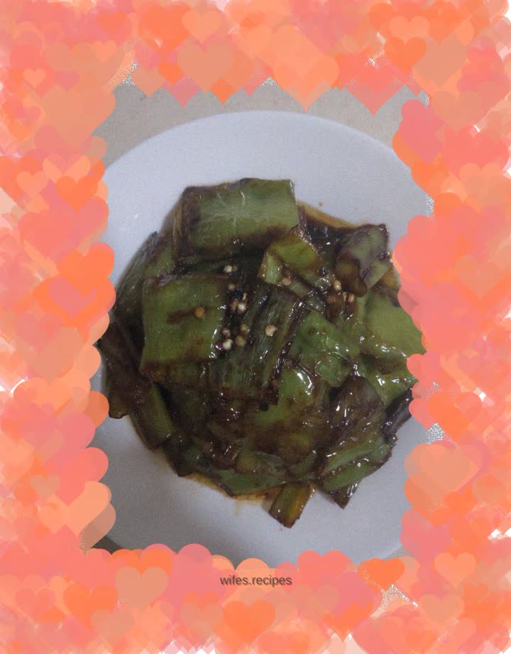 Vegetarian fried peppers