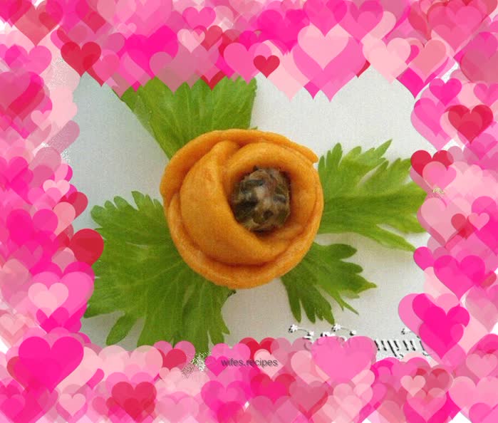 Pumpkin and rose buns