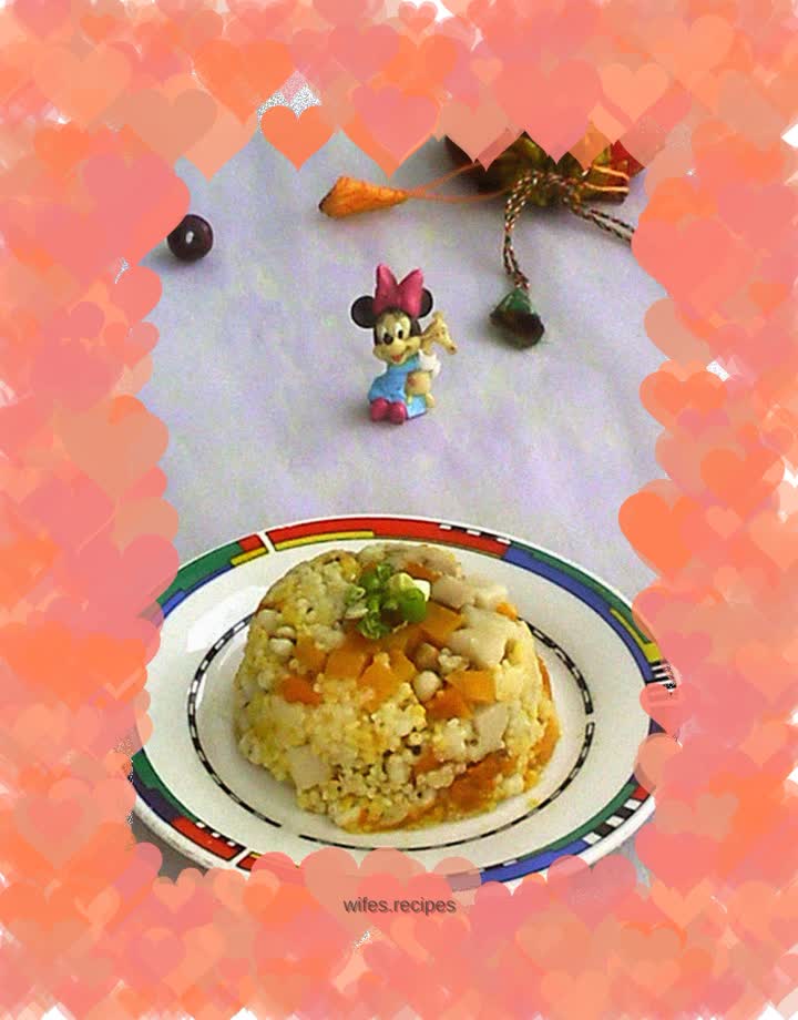 Gold and silver rice