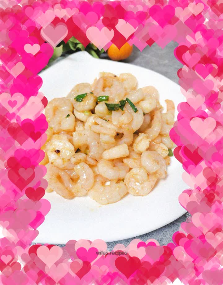 Shrimp with green onions