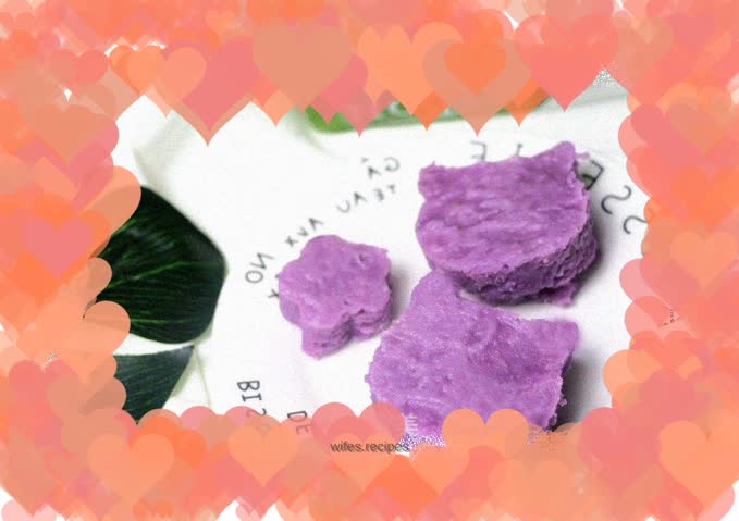 Purple yam rice cake