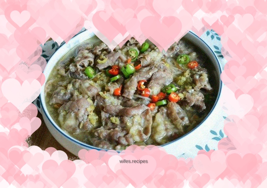 【Sichuan】Fat beef in sour soup